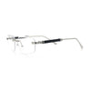 Rimless Hustler Retro Gangster Rapper Rectangle Luxury Fashion Eyeglasses