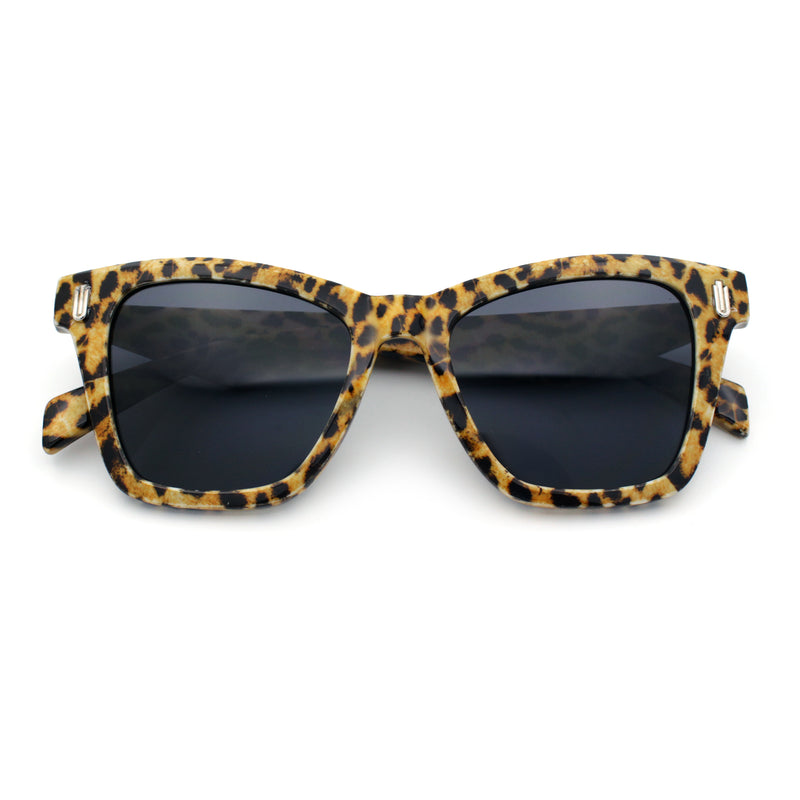 Womens Oversized Hipster Horn Rim Subtle Cat Eye Fashion Sunglasses