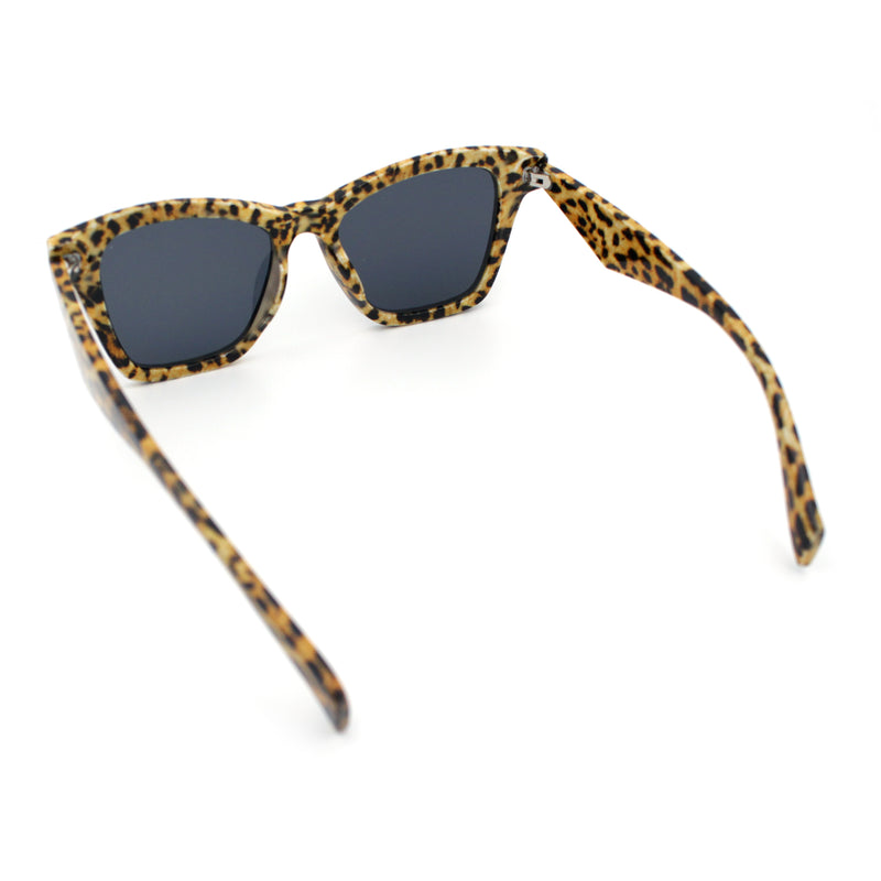 Womens Oversized Hipster Horn Rim Subtle Cat Eye Fashion Sunglasses