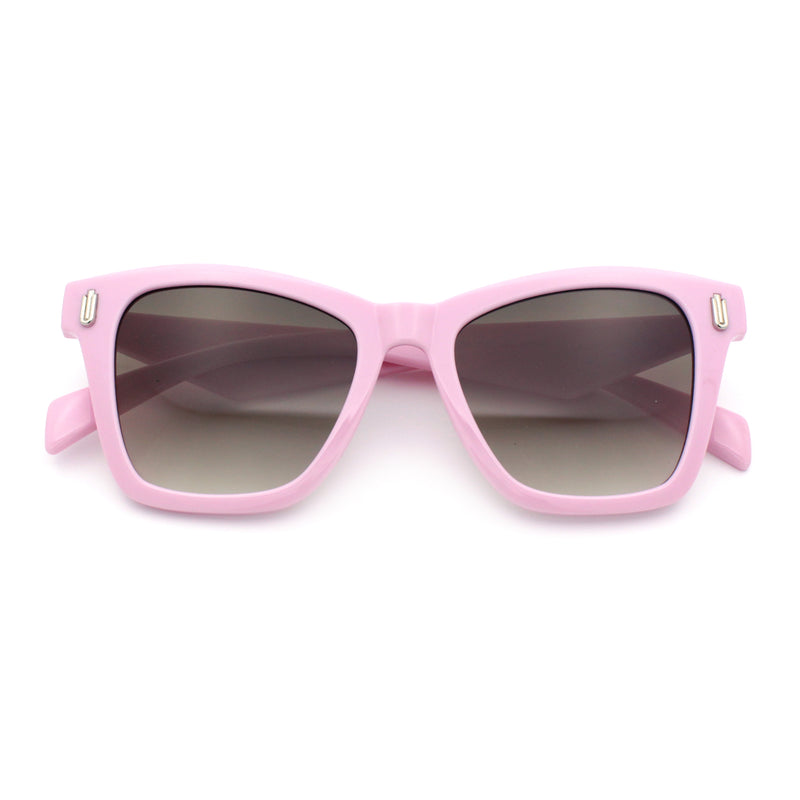 Womens Oversized Hipster Horn Rim Subtle Cat Eye Fashion Sunglasses