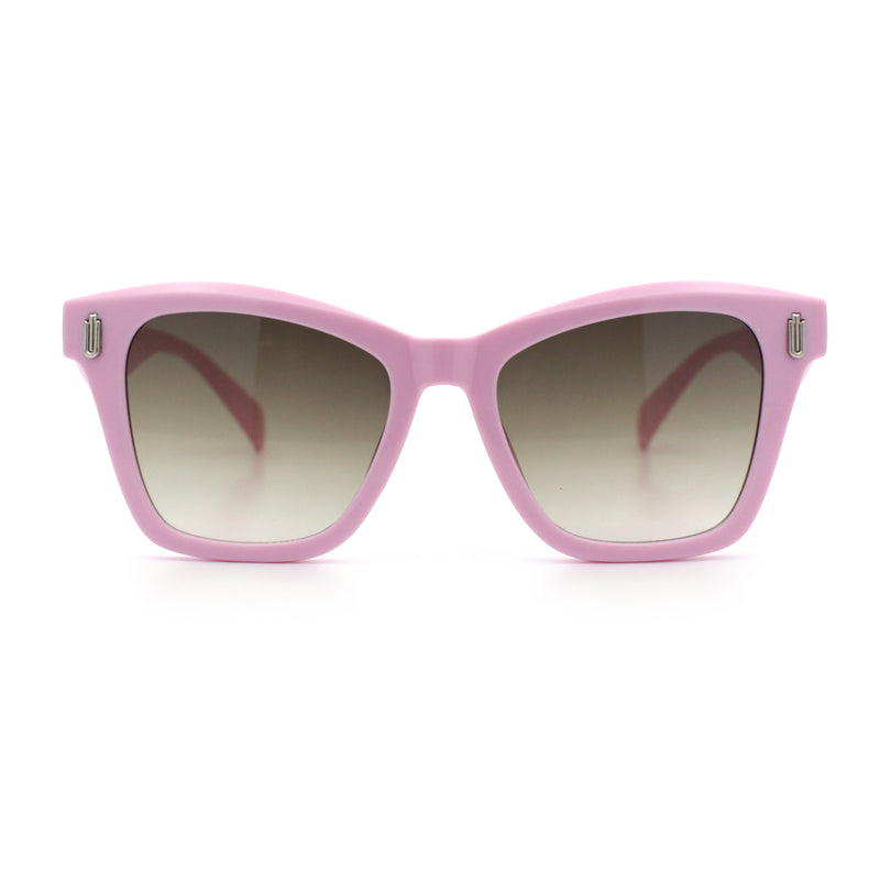 Womens Oversized Hipster Horn Rim Subtle Cat Eye Fashion Sunglasses