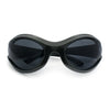 Womens Trendy 90s Oval Wrap Around Sport Plastic Fashion Sunglasses