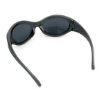Womens Trendy 90s Oval Wrap Around Sport Plastic Fashion Sunglasses