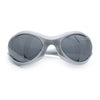 Womens Trendy 90s Oval Wrap Around Sport Plastic Fashion Sunglasses