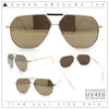 Oversized Double Bridge Metal Rim Euro Mob Racer Cop Sunglasses