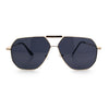 Oversized Double Bridge Metal Rim Euro Mob Racer Cop Sunglasses