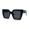 Womens Oversized Thick Plastic Rectangle Cat Eye Retro Fashion Sunglasses