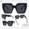 Womens Oversized Thick Plastic Rectangle Cat Eye Retro Fashion Sunglasses