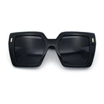 Womens Oversized Thick Plastic Rectangle Cat Eye Retro Fashion Sunglasses