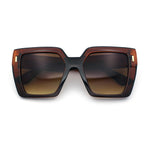 Womens Oversized Thick Plastic Rectangle Cat Eye Retro Fashion Sunglasses