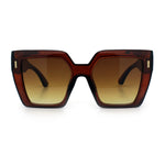 Womens Oversized Thick Plastic Rectangle Cat Eye Retro Fashion Sunglasses