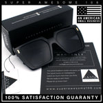 Womens Oversized Thick Plastic Rectangle Cat Eye Retro Fashion Sunglasses
