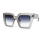 Womens Oversized Thick Plastic Rectangle Cat Eye Retro Fashion Sunglasses
