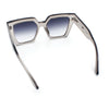 Womens Oversized Thick Plastic Rectangle Cat Eye Retro Fashion Sunglasses