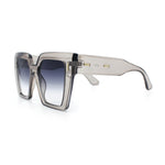 Womens Oversized Thick Plastic Rectangle Cat Eye Retro Fashion Sunglasses