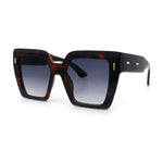 Womens Oversized Thick Plastic Rectangle Cat Eye Retro Fashion Sunglasses