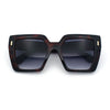 Womens Oversized Thick Plastic Rectangle Cat Eye Retro Fashion Sunglasses