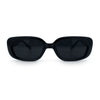 Womens Mod Rectangular Plastic Narrow Rectangle Sunglasses