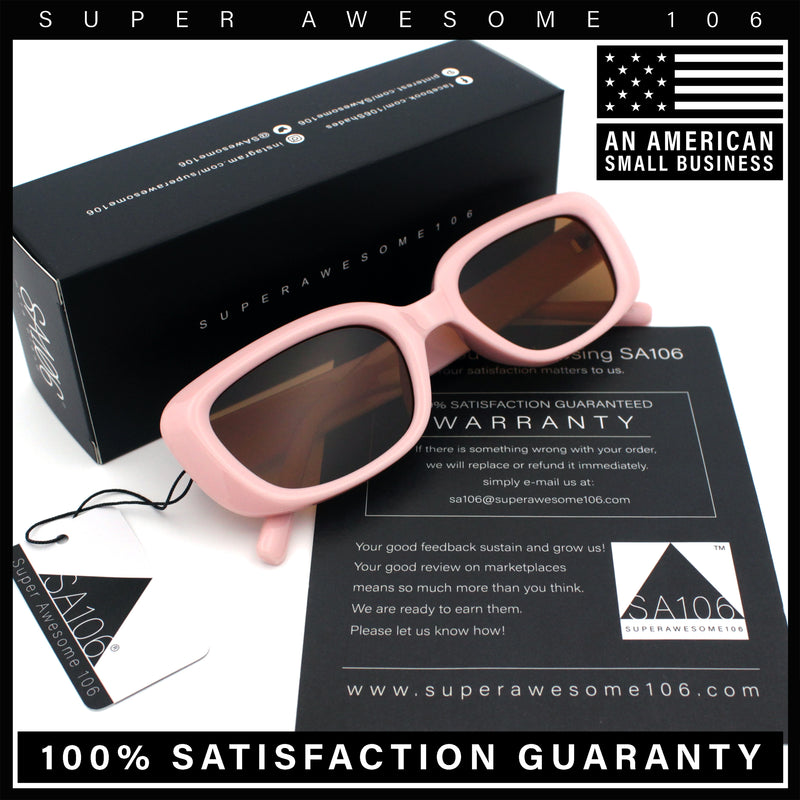Womens Mod Rectangular Plastic Narrow Rectangle Sunglasses