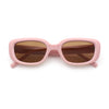Womens Mod Rectangular Plastic Narrow Rectangle Sunglasses
