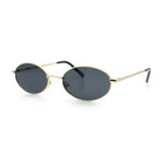 Hipster Classic Oval Hustler Metal Rim Retro Fashion Sunglasses