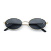 Hipster Classic Oval Hustler Metal Rim Retro Fashion Sunglasses