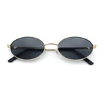 Hipster Classic Oval Hustler Metal Rim Retro Fashion Sunglasses