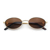 Hipster Classic Oval Hustler Metal Rim Retro Fashion Sunglasses