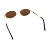 Hipster Classic Oval Hustler Metal Rim Retro Fashion Sunglasses