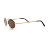 Hipster Classic Oval Hustler Metal Rim Retro Fashion Sunglasses