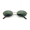Hipster Classic Oval Hustler Metal Rim Retro Fashion Sunglasses