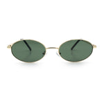 Hipster Classic Oval Hustler Metal Rim Retro Fashion Sunglasses