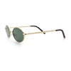 Hipster Classic Oval Hustler Metal Rim Retro Fashion Sunglasses