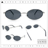 Hipster Classic Oval Hustler Metal Rim Retro Fashion Sunglasses
