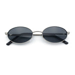 Hipster Classic Oval Hustler Metal Rim Retro Fashion Sunglasses