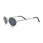 Hipster Classic Oval Hustler Metal Rim Retro Fashion Sunglasses