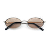 Hipster Classic Oval Hustler Metal Rim Retro Fashion Sunglasses