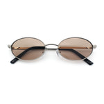 Hipster Classic Oval Hustler Metal Rim Retro Fashion Sunglasses