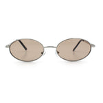 Hipster Classic Oval Hustler Metal Rim Retro Fashion Sunglasses