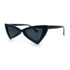 Womens Squared Triangle Gothic Retro Cat Eye Plastic 20s Sunglasses