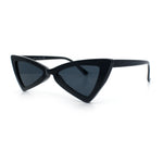 Womens Squared Triangle Gothic Retro Cat Eye Plastic 20s Sunglasses