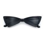 Womens Squared Triangle Gothic Retro Cat Eye Plastic 20s Sunglasses