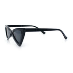 Womens Squared Triangle Gothic Retro Cat Eye Plastic 20s Sunglasses