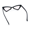 Womens Squared Triangle Gothic Retro Cat Eye Plastic 20s Sunglasses