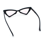 Womens Squared Triangle Gothic Retro Cat Eye Plastic 20s Sunglasses