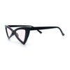 Womens Squared Triangle Gothic Retro Cat Eye Plastic 20s Sunglasses