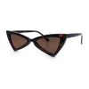 Womens Squared Triangle Gothic Retro Cat Eye Plastic 20s Sunglasses