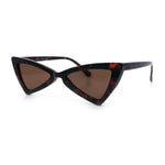 Womens Squared Triangle Gothic Retro Cat Eye Plastic 20s Sunglasses