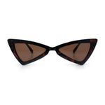 Womens Squared Triangle Gothic Retro Cat Eye Plastic 20s Sunglasses