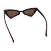 Womens Squared Triangle Gothic Retro Cat Eye Plastic 20s Sunglasses